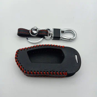 Russia Version 2 Way LCD Remote Alarm DXL4950 leather key Case for Pandora DX-90BT DX-91Lora Two Way Car Remote Cover