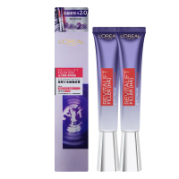 L'OREAL PARIS 巴黎萊雅 玻尿酸眼霜級撫紋精華霜紫熨斗PRO 30ml 2入 國際航空版
