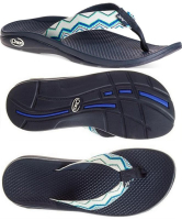 出清特賣 美國Chaco 女戶外休閒涼鞋/夾腳拖鞋-沙灘款 聖地亞哥藍# CH-ETW01HC66