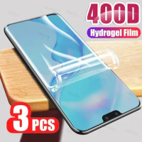 3Pcs Hydrogel Film for LG G6 G7 ThinQ Full Cover Screen Protector Film for Velvet V30 V30S V40 V50 V50S G8X G8 G7 Plus ThinQ 5G