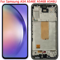 For Samsung A54 LCD Screen AMOLED Display With Frame 6.4" Samsung A54 5G SM-A546B A546E/DS LCD Display Screen
