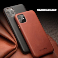 For Apple iphone 11 Pro Max Luxury retro Genuine Leather metal buttons Fran-22r case For iPhone 7 8 Plus X XR XS MAX phone case