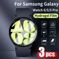 3PCS Hydrogel Film For Samsung Galaxy Watch 6 40mm 44mm Screen Protector Watch 5 Pro Soft Protective Film For Samsung Watch 6