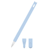 For Apple Pencil 2Nd Generation Pen Case Drop-Resistant Protective Case Cartoon Silicone Pen Case Blue