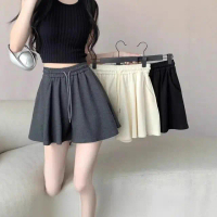 Off-White Culottes for Women Summer 2025 New Style Petite High Waist Draped A-Line Skirt Loose Wide 
