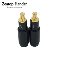 1Pair MMCX Male Gold Plated Earphone Pin Plug for Audio-technica ATH ESW750 ESW950 ES770H 990H Straight Shape DIY Connector