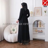 【NEW】 DRESS GAMIS PUTIH PREMIUM BAJU LEBARAN 2025 ELEGAN HITAM GAUN MEWAH KONDANGAN REMAJA MUSLIM WA