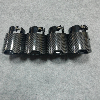belook ปลายท่อไอเสียแต่งรถยนต์ 4 ชิ้น สำหรับ BMW G90 G99 M5 คาร์บอนไฟเบอร์ สแตนเลส หัวท่อไอเสียด้านห