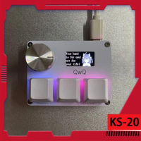 KS-20 Numeric Keypad Gateron Trigger Magnetic Switches SayoDevice OSU O3C Rapid Keyboard With Knob Screen Copy Paste Shotcut