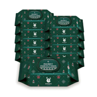 韓國 Enblanc 2023聖誕綠限量款|輕柔木槿花|有蓋純水濕紙巾(72抽10包)箱購