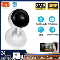 Tuya WiFi Camera 3MP 2MP Indoor WiFi Wireless Surveillance Audio Cam CCTV Auto Tracking Smart Home Security Baby Monitor Pet Cam