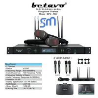 Microphone Wireless Betavo BPX-780 Mic nirkabel BPX780 Professional