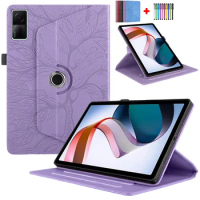 For Xiaomi Redmi Pad Case 10.61 inch 2022 Tablet Rotation Stand Coque For Redmi Pad 10.61 Cover PU Leather Flip Shell + Pen