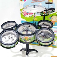 PGTOYS - Mainan Drum Jazz Mini Anak Drum Band Satuan - Isi 3 Drum - Isi 5 Drum + Kursi 5pc Big+kursi