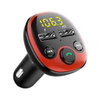 เครื่องส่งสัญญาณวิทยุบลูทูธเครื่องเล่น MP3ในรถยนต์แฮนด์ฟรีชุดอุปกรณ์ติดรถยนต์แบบ Dual USB Charger TF U Disk เครื่องเล่นเพลงอุปกรณ์เสริมในรถยนต์ Gadgets