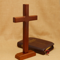 十字架擺件 基督裝飾 掛件 雅歌禮品 簡潔十字架 擺件 家庭祭壇 書桌 臥室  純實木 禮盒包裝 全館免運