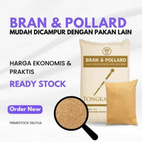 Pollard Tongkat Emas 1kg - Dedak Gandum Halus Pakan Ternak Sapi, Kambing, Itik, Ayam