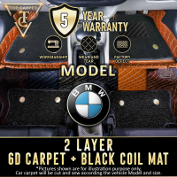 Top Carpet [ BMW ] Live Top Carpet 6D Pu Leather Car Carpet + Black Pvc Coil Mat Double Layer Car Ma