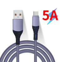 HA04 5A USB Type C Cable Fast Charging Phone Cable For Xiaomi 9 USB C Charger Cable For Huawei P40 Pro P30 Mate 30 Pro Efficient