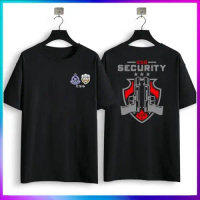 Black T-Shirt Safety CSG Security Design - Black Crew Neck T-Shirt Microfiber (Quick Dry)Soft Cotton