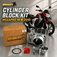 ARION Cylinder Block Kit Honda MegaPro New 2010 KYE Boring Standar Blok Seher Ring Pen Lengkap