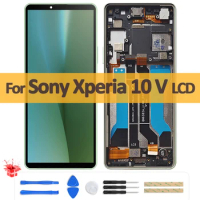 6.1" Original OLED For Sony Xperia 10 V LCD Display Touch Screen Digitizer Assembly With Frame For Sony x10 V LCD Repair Part