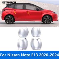 Exterior Accessories For Nissan Note E13 2020-2022 2023 2024 Chrome Side Door Handle Bowl Cover Trim Protection Cap Car Styling