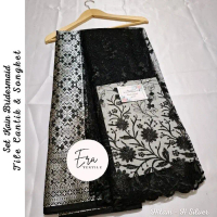 [Free Bridesmaids Card] Set Paket Bridesmaid Tille Mutiara & Songket Semi Palembang , Set Bahan Kain