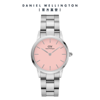 Daniel Wellington DW 手錶 Iconic Link Blush 28mm/32ｍｍ腮紅粉精鋼錶 -粉紅錶盤