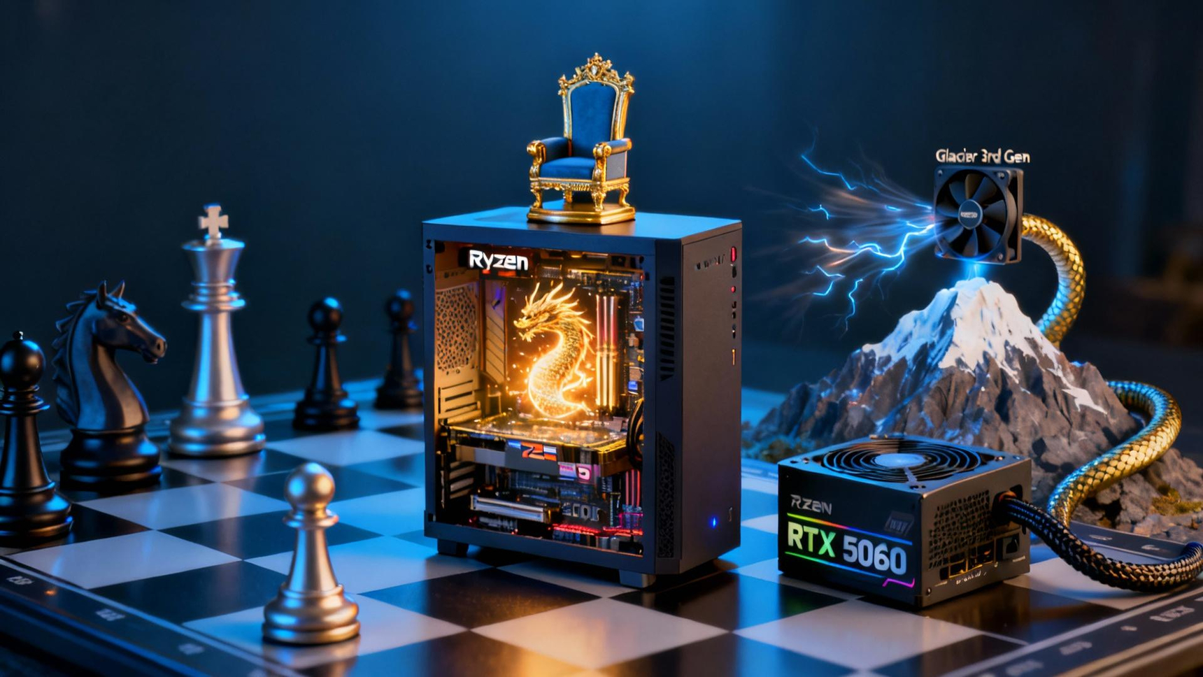 Minisforum G1 Pro、3.8Lの小型タワーにデスクトップRTX 5060とRyzen 9