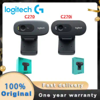 Logitech C270/C270i HD Video 720P Web Built-in Micphone USB2.0 Computer Camera USB 2.0 logitech Webcam 100% Original New