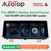 AUTOTOP 8.8" Car Video Player GPS Navigation Android 13 For BMW 2 Series F22 F23 F45 2013-2017 NBT 2018 EVO System Carplay Radio