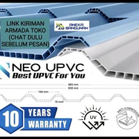 Atap UPVC Double Layer Murah Mirip Alderon 2 Layer Putih