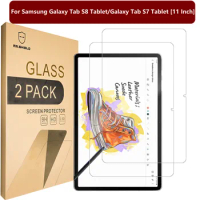 Mr.Shield [2-PACK] Designed For Samsung Galaxy Tab S8 Tablet/Galaxy Tab S7 Tablet [11 Inch] [Tempered Glass] Screen Protector