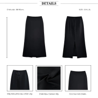 TOP BBSTORE'S Chân Váy Dài Dáng Suông Công Sở Thanh Lịch - V3609