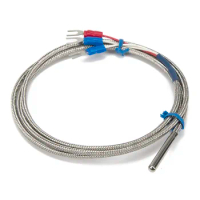 FTARP02 PT100 type 1m high temperature resistance metal screening cable polish rod probe head RTD temperature sensor