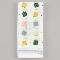 【領券滿額折100】 日本【KONTEX】黃色西瓜圖案長紗布毛巾(33x100 cm)