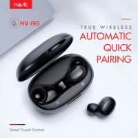 HAVIT I95 Bluetooth Earphones Touch Control Noise Cancelling Headset FreeRole HD Stereo Wireless Headphones Earbuds Bass