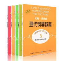 New 5 Books John Thompson Modern Piano Tutorial Big Soup 1-5 Textbook Libros Livros Livres Kitaplar Art for Kids Chinese