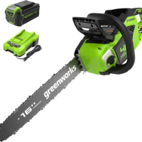 Greenworks 40V 16" Brushless Cordless Chainsaw (Gen 2) (Great for Tree Felling, Limbing, Pruning, and Firewood Saw