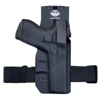 OWB Kydex Holster Fit: Glock 43 / 43X (Gen 3 4 5) - Outside Waistband Carry - Adj. Width Height Retention Cant, Entrance Widened