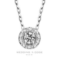 【WEDDING CODE】PT950鉑金 20分鑽石項鍊 14B280010(天然鑽石 618 禮物)