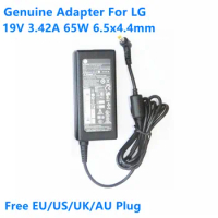Genuine PA-1650-68 19V 3.42A 65W DA-65G19 AC Adapter For LG R400 M2280D M2780D E2742V S550 LCD Monitor Power Supply Charger