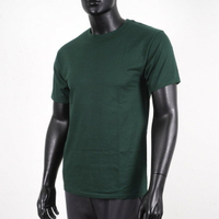 Champion [T425-33C] 男 短袖上衣 T恤 美規 高磅數 純棉 舒適 休閒 圓領 純色 穿搭 森林綠