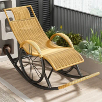 Balcony rattan lounge chair relaxation lounge chair lounge armrests single person sofa terrace furniture