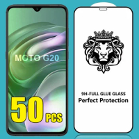 50pcs Full Glue Cover Tempered Glass Screen Protector Film Shield For Motorola MOTO E22 E32 E32S Edge 30 Pro Neo Ultra S30 X30
