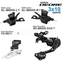 SHIMANO DEORE M6000 3x10v Groupset with SL-M6000 Shifter RD-M6000 FD-M6000 Front Rear Derailleur 3x10-speed Original parts