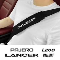Car Seat Belt Cover Shoulder Strap For Mitsubishi Outlander Lancer EX ASX Pajero L200 Colt Eclipse Ralliart Triton Accessories
