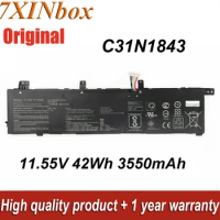 7XINbox C31N1843 11.55V 42Wh 3550mAh Original Laptop Battery For Asus VivoBook S14 S432 S432FA X432FA S15 S532 S532FL Series