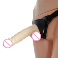 Dildo With Balls Strapon Realistic Ultra Elastic Harness Strap On Dildo Panties Lesbian Strap-on Dildo Adult Sexy Toys